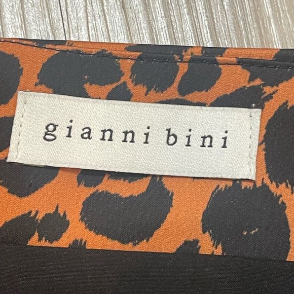 Gianni Bini Animal Print Faux Wrap Skirt - Picture 6 of 7